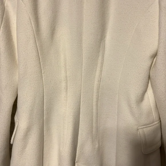 Zara Woman long White Jacket Size Small 41” Inches long